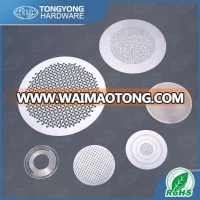 Perforated metal speaker grille for cabinet